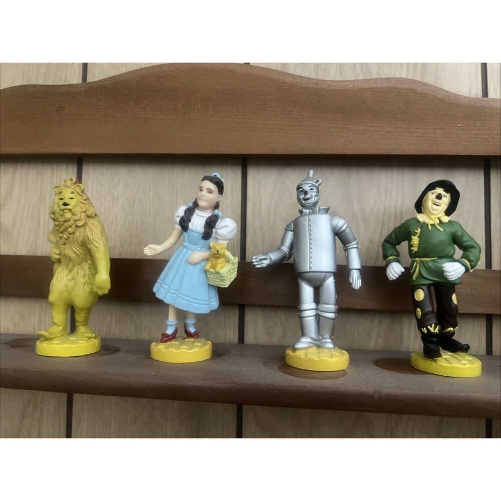 Wizard Of Oz Lot 4 Figures 1939 Loew’s Ren 1966 MGM 1988 Turner 3.5”H